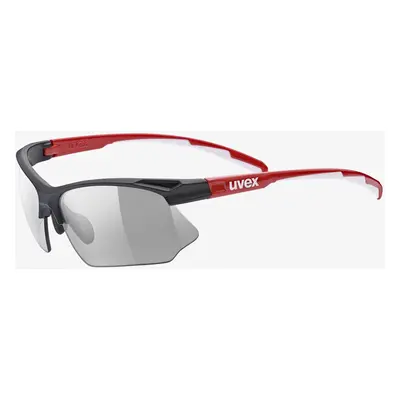 Okulary przeciwsłoneczne Uvex Sportstyle V - black red white/smoke