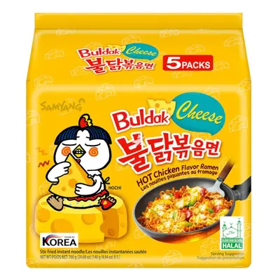 Zupka Instant SAMYANG Ramen Hot Chicken Cheese Buldak 5x 140g