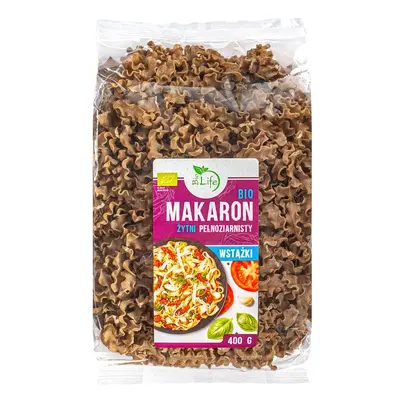 BIOLIFE Makaron żytni razowy wstążka BIO 400g