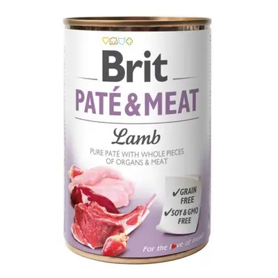 Karma mokra dla psa BRIT Pate Meat z jagnięciną 400 g