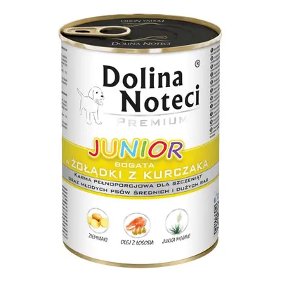 Karma mokra dla psa DOLINA NOTECI Junior Premium Żołądki z kurczaka 400 g