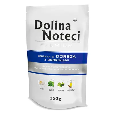 Karma mokra dla psa DOLINA NOTECI Premium Dorsz z brokułami 150 g