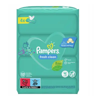 Chusteczki nawilżane PAMPERS Fresh Clean 4x80 szt