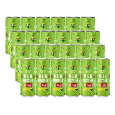 24x Napój gazowany VITAMIZU Mizu Yerba Mate Matcha Yuzu 330 ml