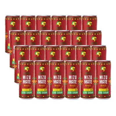 24x Napój gazowany VITAMIZU Mizu Yerba Mate Mango ZERO 330 ml