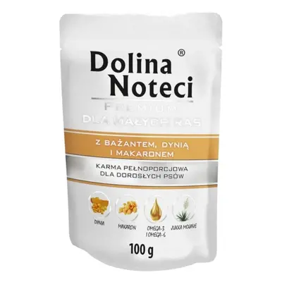 Karma mokra dla psa DOLINA NOTECI Premium Mini z Bażantem, Dynią i Makaronem 100 g