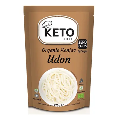 KETO CHEF Makaron keto konjac typu noodle udon bezglutenowy 270g Bio