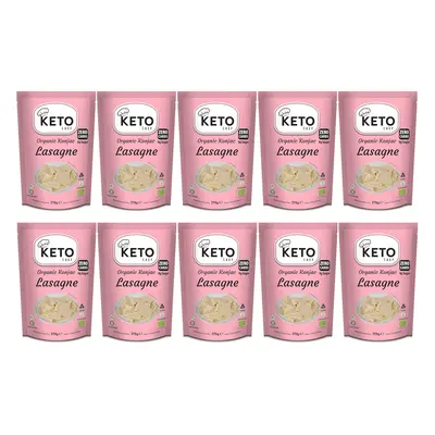 10x KETO CHEF Makaron keto konjac typu noodle lasagne bezglutenowy 270g Bio