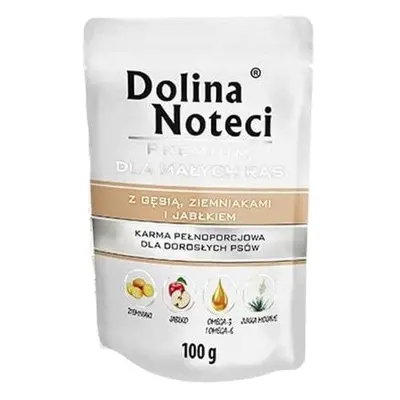 Karma mokra dla psa DOLINA NOTECI Premium Mini z gęsią, ziemniakami i jabłkiem 100 g