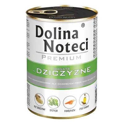 Karma mokra dla psa DOLINA NOTECI Premium Bogata w dziczyznę 400 g