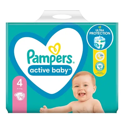 Pieluchy PAMPERS Active Baby roz 4 (9-14kg) 76 szt