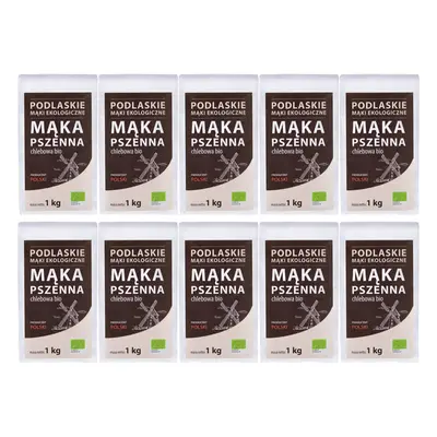 10x MĄKA PSZENNA CHLEBOWA BIO 1 kg