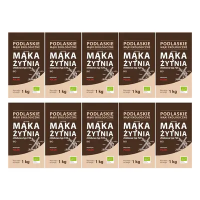 10x Mąka żytnia chlebowa BIOLIFE ekologiczna BIO 1kg