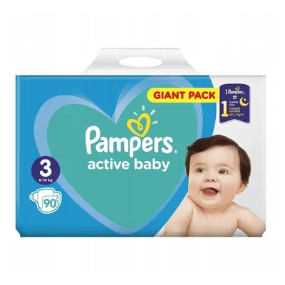 Pieluchy PAMPERS Active Baby Midi rozmiar 3 (6-10 kg) 90 szt