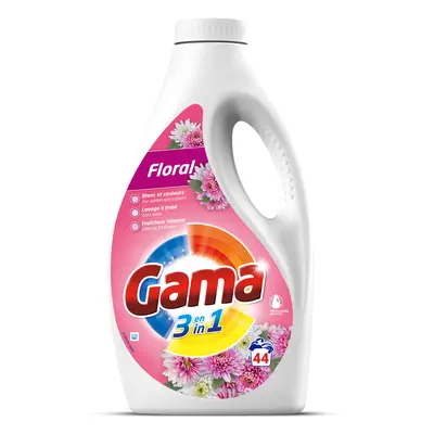 Żel płyn do prania GAMA Floral uniwersalny 66 prań 2,97l