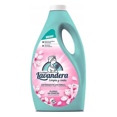 Żel do prania LAVANDERA Flores de Cerezo uniwersalny płyn na 50 prań 2,5l