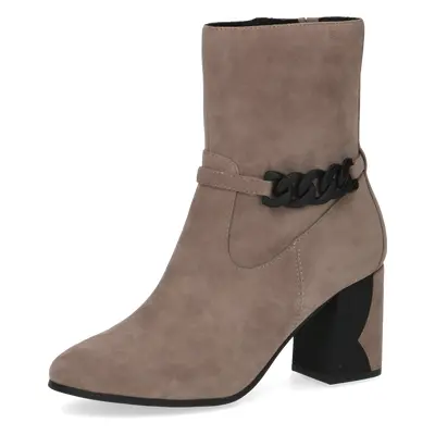 Botki na słupku brązowe - Aylin [25342-41-343]