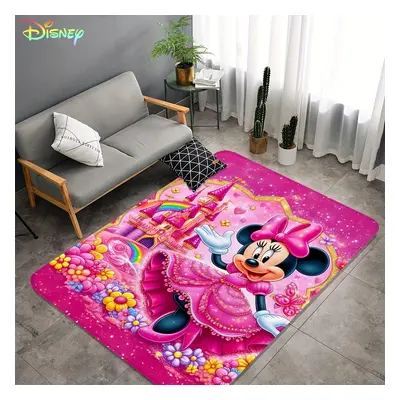TEMU szt. Disney Minnie Mouse Walentynkowa Duża Mata - Miękka, Pralna, Antypoślizgowa Mata Polie