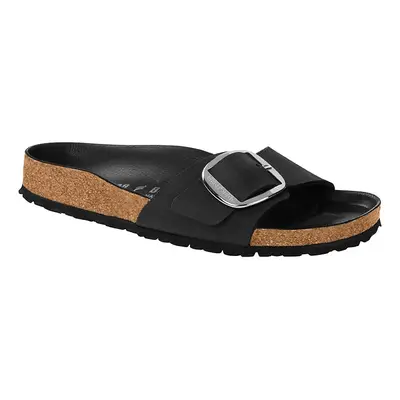 Birkenstock Skórzane klapki "Madrid" w kolorze czarnym rozmiar: