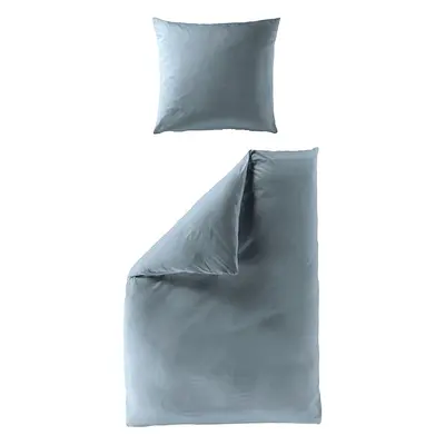 Bierbaum Komplet pościeli satynowej w kolorze niebieskim rozmiar: