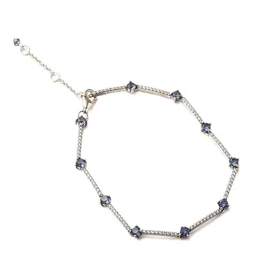 Pandora Srebrna bransoletka z cyrkoniami i kryształami rozmiar: