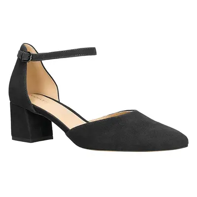 Wojas Skórzane czółenka w kolorze czarnym rozmiar: