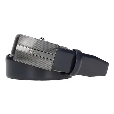 Wojas Skórzany pasek w kolorze granatowym rozmiar: