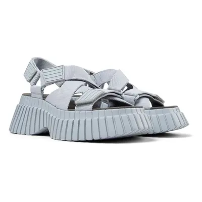 Camper Sandały w kolorze szarym na obcasie rozmiar: