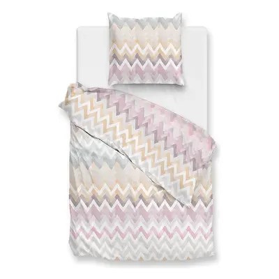 Zo!Home Komplet pościeli flanelowej "Lini" ze wzorem rozmiar: