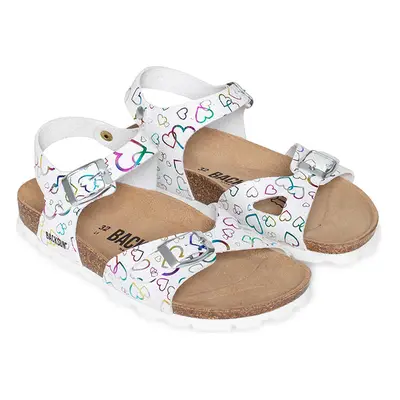 BACKSUN Sandały "Tana" w kolorze białym rozmiar: