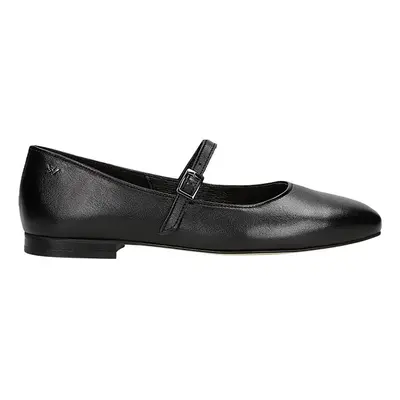 Wojas Skórzane baleriny w kolorze czarnym rozmiar:
