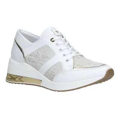 Wojas Skórzane sneakersy w kolorze biało-złotym rozmiar: