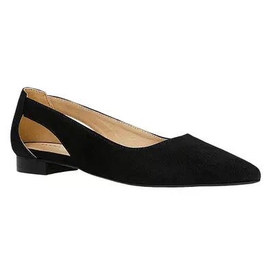 Wojas Skórzane baleriny w kolorze czarnym rozmiar: