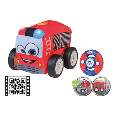 Happy People Zdalnie sterowany pluszowy samochód straży pożarnej - m+ rozmiar: