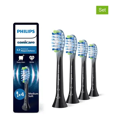 PHILIPS sonicare Wymienne końcówki (4 szt.) "Premium Plaque Defence" w kolorze czarnym rozmiar: