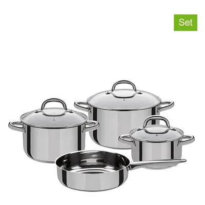 GSW 7-częściowy zestaw garnków "Montreal" w kolorze srebrnym rozmiar: