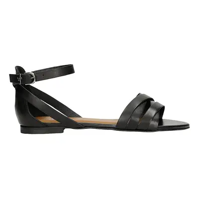 Wojas Skórzane sandały w kolorze czarnym rozmiar: