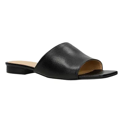 Wojas Skórzane klapki w kolorze czarnym rozmiar: