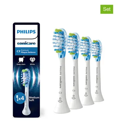 PHILIPS sonicare Wymienne końcówki (4 szt.) "Premium Plaque Defence" w kolorze białym rozmiar: