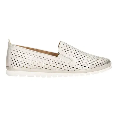 Wojas Skórzane slippersy w kolorze złotym rozmiar: