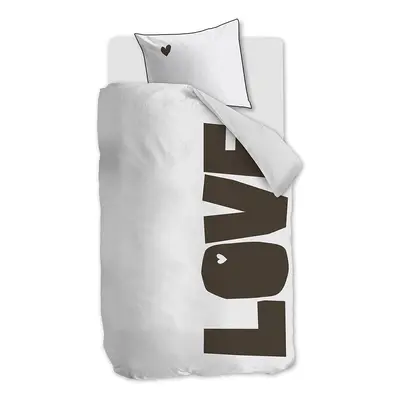 Beddinghouse Komplet pościeli "Bold Love" w kolorze biało-czarnym rozmiar: