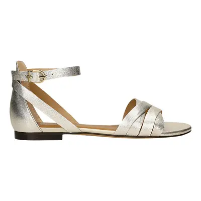 Wojas Skórzane sandały w kolorze złotym rozmiar: