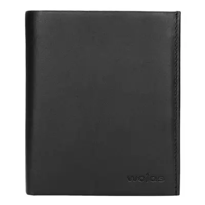 Wojas Skórzany portfel w kolorze czarnym - (S)10,5 x (W)12,5 x (G)2,5 cm rozmiar: