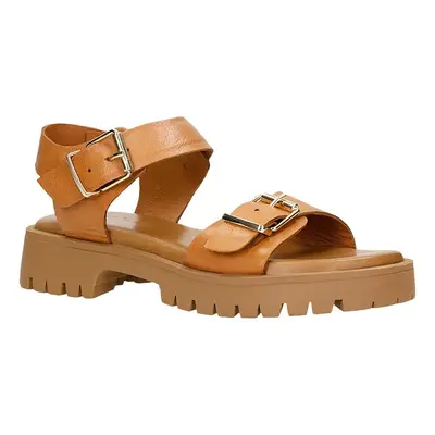 Wojas Skórzane sandały w kolorze jasnobrązowym rozmiar: