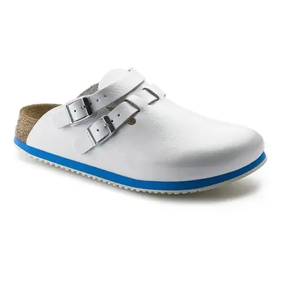 Birkenstock Skórzane chodaki "Kay" w kolorze białym rozmiar: