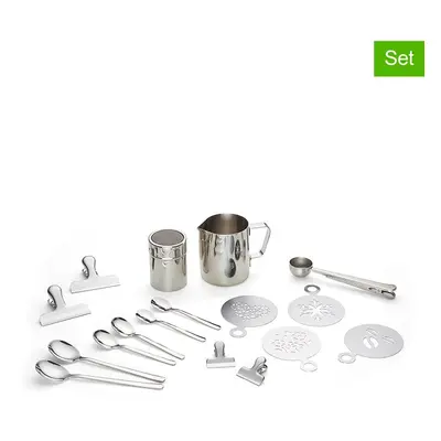 Echtwerk 23-częściowy zestaw w kolorze srebrnym do kawy rozmiar: