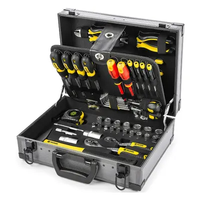 FIELDMANN FDG 5021-114R Zestaw narzędzi w metalowej walizce, 114 szt.