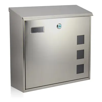 RICHTER BK703.G Skrzynka pocztowa ze stali nierdzewnej Cube, srebrny