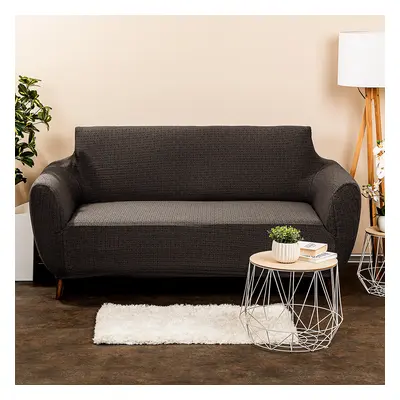 4Home Multielastyczny pokrowiec na kanapę 2-osobową Comfort Plus brązowy, 140 - 180 cm, 140 - 18