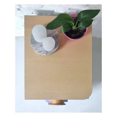 Szafka Nocna DABI 41x50cm Lewa Ulotny Miętowy